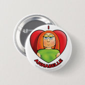 2,25-inch I Heart Annabelle Button (Voorkant /achterkant)