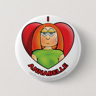 2,25-inch I Heart Annabelle Button