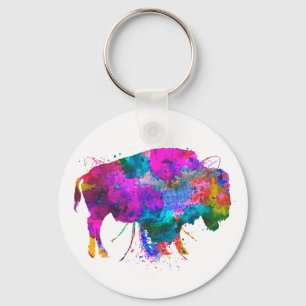 2,25-inch Waterverf bufferButton Sleutelhanger