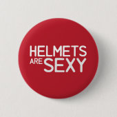 2.25" Knop: Helmen zijn sexy Ronde Button 5,7 Cm (Voorkant)