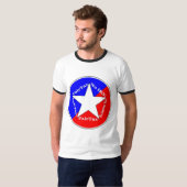 2.25 Label Star en Print T-shirt (Voorkant volledig)