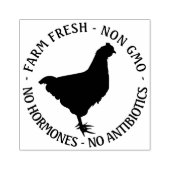 2"—2.5"Eikarton VERS - NIET GMO - geen hormonen Rubberstempel (Afrduk)