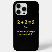 2 + 2 = 5 Grappige Wiskunde Grap Case-Mate iPhone Case (Achterkant)
