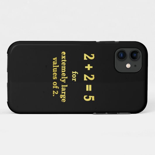 2 + 2 = 5 Grappige Wiskunde Grap Case-Mate iPhone Case (Achterkant (horizontaal))