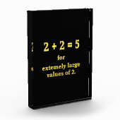 2 + 2 = 5 Grappige Wiskunde Grap Fotoblokken (Links)