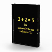 2 + 2 = 5 Grappige Wiskunde Grap Fotoblokken (Rechts)