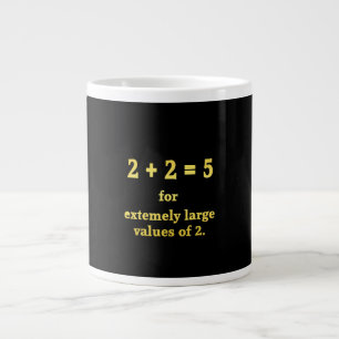 2 + 2 = 5 Grappige Wiskunde Grap Grote Koffiekop