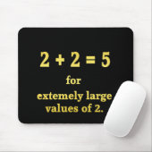 2 + 2 = 5 Grappige Wiskunde grap Muismat (Met muis)
