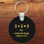 2 + 2 = 5  Grappige Wiskunde Grap Sleutelhanger (Voorkant)