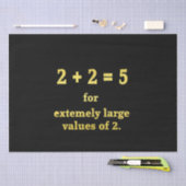 2 + 2 = 5 Grappige Wiskunde Grap Tissuepapier (Craft)