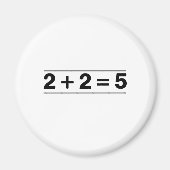 2 +2 = 5 MAGNEET (Voorkant)
