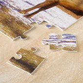 2~ 2 Bull Elk in de sneeuw Legpuzzel (Zijkant)