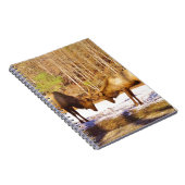 2~ 2 Bull Elk in de sneeuw Notitieboek (Rechterzijde)