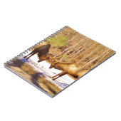 2~ 2 Bull Elk in de sneeuw Notitieboek (Linkerzijde)