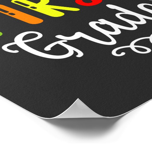 2/2- Hallo eerste graad Shirt, eerste graad studen Poster (Hoek)