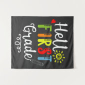 2/2- Hallo eerste graad Shirt, eerste graad studen Wandkleed (Voorkant (horizontaal))