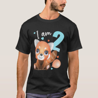 2 2 Rode Panda T-shirt