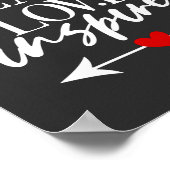 2/2 Teach Love Inspire Shirt kleuterleraren Poster (Hoek)