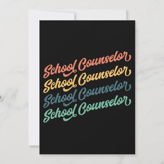2/2- Terug naar schoolconsulenten van scholen Bedankkaart (Voorkant)