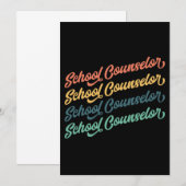 2/2- Terug naar schoolconsulenten van scholen Bedankkaart (Voorkant / Achterkant)