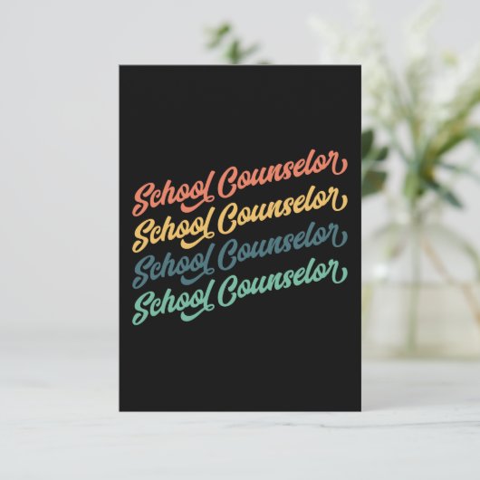 2/2- Terug naar schoolconsulenten van  scholen Bedankkaart (Staand voorkant)