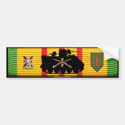 2/2e Inf Track & Insignia VSM Bumpersticker (Voorkant)