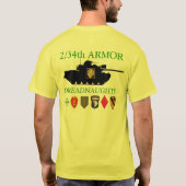 2/34e Armor Dreadnaughts Divisional Patches Shirt (Achterkant)