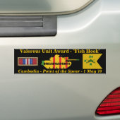 2/34e Armor Valourese Unit - Cambodja "Fish Hook" Bumpersticker (Op auto)