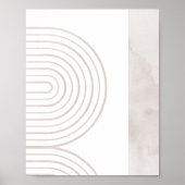 2/3 Neutrale minimale wandafdrukken uit de middele Poster (Voorkant)