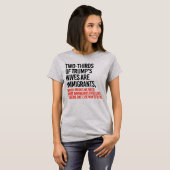 2/3 VAN TRUMPS VROUWEN ZIJN IMMIGRANTEN T-SHIRT (Voorkant volledig)