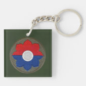 2/47e infanterie 9e Inf. Div, Patches Sleutelhange Sleutelhanger (Achterkant)