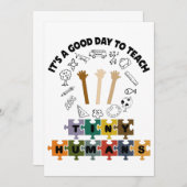 2/4, het is een goede dag om kleine mensen te lere bedankkaart (Voorkant / Achterkant)