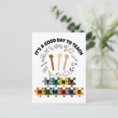 2/4, het is een goede dag om kleine mensen te lere briefkaart (Staand voorkant)