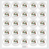 2,5-inch Aardbei Jam-etiket en etiket op het dekse Sticker (Vel)