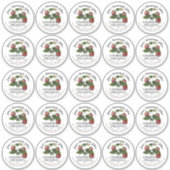 2,5-inch Aardbei Jam-etiket en etiket op het dekse Sticker (Voorkant)