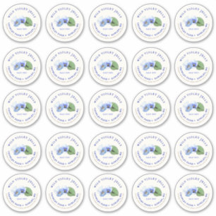 2,5-inch breedmond Mason Jar Jelly Label Vinyl