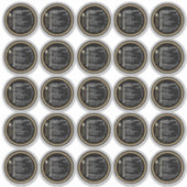 2,5-inch honingvoeding werkt met Wilde Bloem Black Sticker (Voorkant)