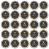 2,5-inch Manuka Honey Black Gold Bee Labels (Voorkant)