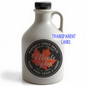 2,5-inch met hout gestookte mantel met rode mantel sticker