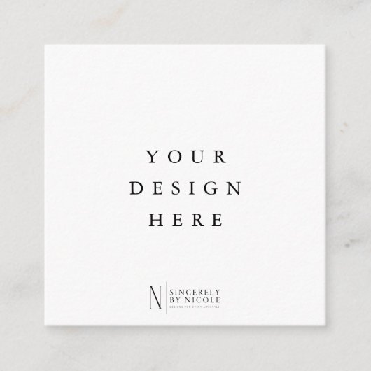 2,5-inch vierkante Label of insteekkaart afdrukken Informatiekaartje (Voorkant)