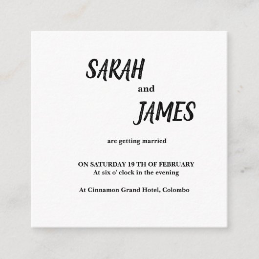 2,5-inch x 2,5-inch behuizingskaart informatiekaartje (Voorkant)