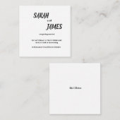 2,5-inch x 2,5-inch behuizingskaart informatiekaartje (Voorkant / Achterkant)