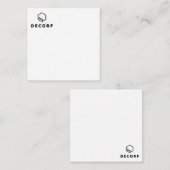 2,5-inch x 2,5-inch behuizingskaart informatiekaartje (Voorkant / Achterkant)