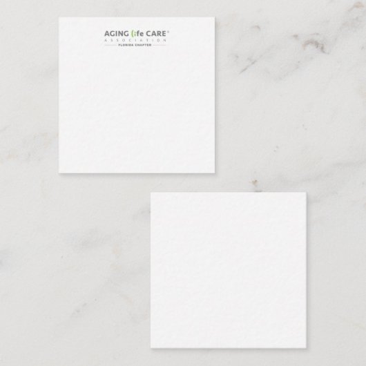 2,5-inch x 2,5-inch flatbriefkaart - Florida Notitiekaartje (Voorkant / Achterkant)