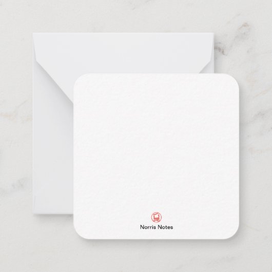 2,5-inch x 2,5-inch flatpanel kaart notitiekaartje (Achterkant)