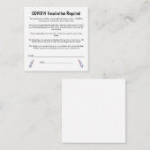 2,5-inch x 2,5-inch flatpanel kaart notitiekaartje (Voorkant / Achterkant)