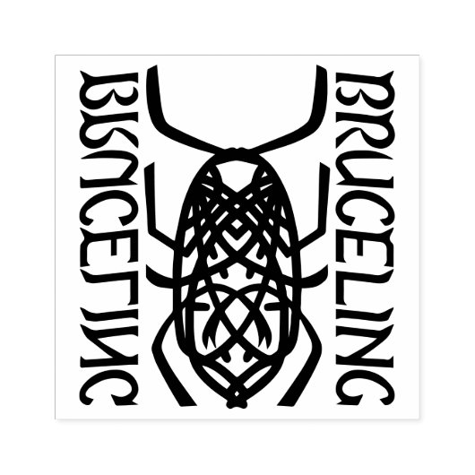 2,5 inch x 2,5 inch rubberen stempel (Afrduk)