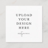 2,5-inch x 2,5-inch Square Kaart Vierkante Visitekaartje (Achterkant)