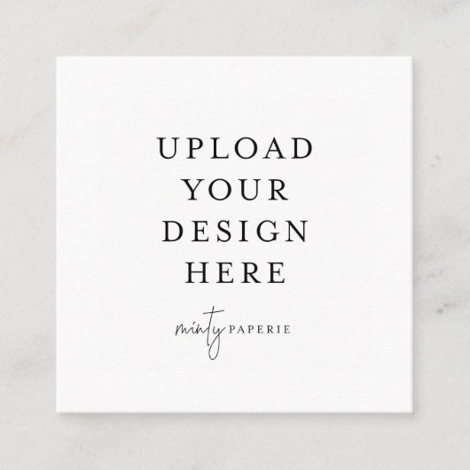 2,5-inch x 2,5-inch Square Kaart Vierkante Visitekaartje (Voorkant)