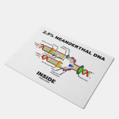 2,5% Neanderthaler DNA Inside Biology Geek Humor Deurmat (Schuin)